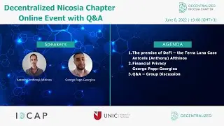 Decentralized Nicosia Chapter Online Event with Q&A | 8th June 2022