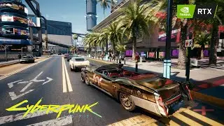 Cyberpunk 2077 Third Person Driving Tour around the Map