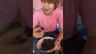 เปิดใจเมนูแมลงป่องทอด แมงกวางทอด ครับ #reels #food #mukbang #chocolatevariety #eating