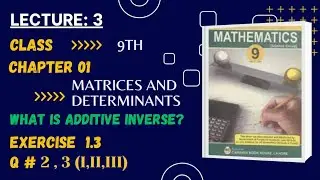 Ex 1.3||Questions:2,3(I,II,III)|| Class 9