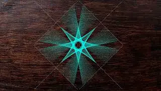 String Art | Blue Arrow | Part 4: How to make string art | Step-by-step graphical representation