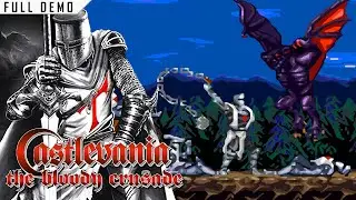 Castlevania: Bloody Crusade | Super Nintendo | Full Demo [Upscaled to 4K using xBRz]