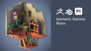 Stylized Isometric Room Modeling and texturing using Zbrush and Substance Painter.