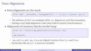 Episode 5.4 - Optimization of Vectorization: Alignment and Hints
