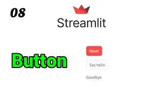 How to make button in streamlit | Python web development
