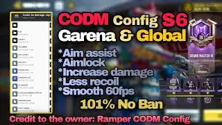 codm config s6 | no root/aim assist/aimlock/increase damage/less recoil/tutorial/garena/global