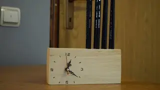 DIY Wood clock and pencil Holder. Amazing artwork
