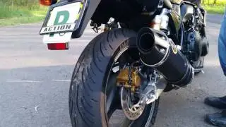 Honda CB400 Exhaust Sound   Ride By   VTEC   REVO
