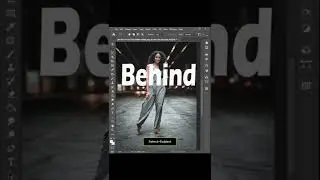 Typography Image Design - Typography Behind Design #shorts #youtubeshorts