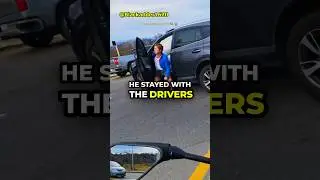 Biker Saves the Day: Witnesses Car Crash and Aids Drivers Until Authorities Arrive