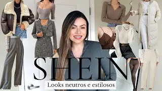 COMPRAS DA SHEIN - Looks neutros e estilosos, Muitas promoções Black Friday!