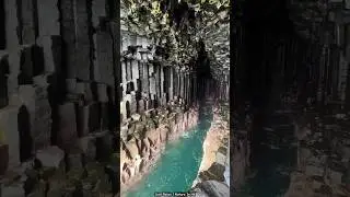 Fingal's Cave is a natural sea cave #FingalsCave #StaffaIsland #ScotlandNature
