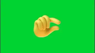 Hand emoji green screen effects 