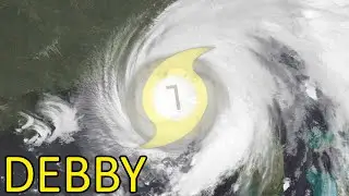 Track of Hurricane Debby - August 2024