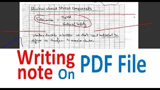 Write Note on PDF File Writing on PDF File Write on PDF