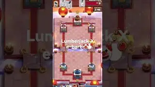 Lumberjack X e-barb trash #clashroyale #shorts