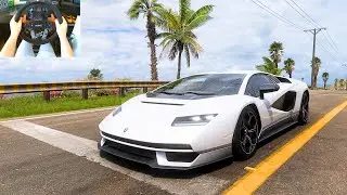 Lamborghini Countach - Forza Horizon 5 | Fanatec CSL DD