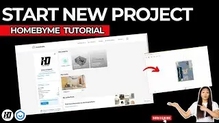 How to start a new project in homebyme | homebyme tutorial for beginner