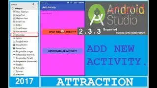 #6 Android Studio tutorial - How to add a new activity in android studio. Inbuilt & Manual.