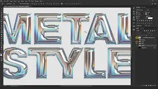 Realistic Chrome Text Effect - Photoshop Text Style