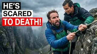 Gareth Southgate Abseils Front-Facing 150ft Cliff Edge