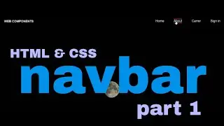 how to create navbar in html and css.||2024ll web components||