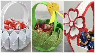 Three Ideas for DIY DECORATING BASKETS from Foamiran
