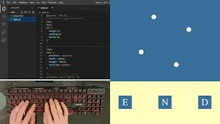 ASMR Programming - Circle Becoming Square Animation using Html CSS - No Talking