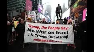 NEWS+ 70 NO War w/ IRAN for Zionist Rich Israel Terrorists Protested throughout America here is 1 ☦️