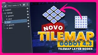 O FIM dos TILEMAPS!? NOVO NÓ TILEMAP LAYER na GODOT 4.3