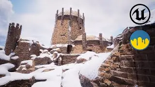 Environment Sketching with Vertex Paint from 3D Coat to Unreal 5 with Real-Time Displacement