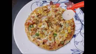 Crispy Cheese Burst Pizza recipe. My Home Cooking-Evening Snacks-