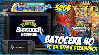 Batocera 40 PC e SteamDeck 32GB (VERSÃO VIP) Especial Collections