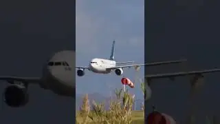 A 310 high speed low pas in turbulence weather conditions 