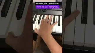 when you want to learn DRUMS but only have a Piano