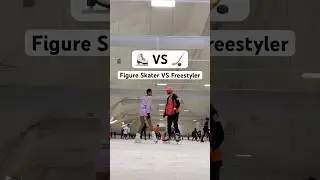 Figure Skater VS Freestyle Iceskater 😳🔥 