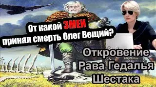 От какой ЗМЕИ принял смерть Олег Вещий? Откровение Рава Гедаля Шестака