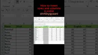 How to create column in excel #excel #exceltutorial#viralshorts#trending