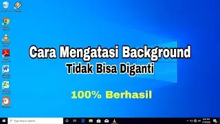 Cara mengatasi Wallpaper Laptop dan komputer tidak bisa di ganti