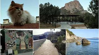 Крым2023 Последние дни в НовомСвете.Прогулка по набережной и центру.Можжевеловая аллея.Котики(ч.12)
