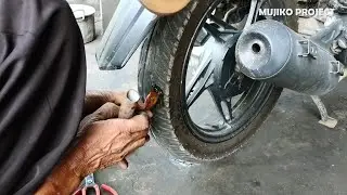 How to patch a tubeless tire, the skills of a tubeless tire repairman