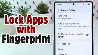 Samsung Galaxy S25 Ultra - How to Lock Apps with Fingerprint