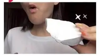Chalk eating/ASMR