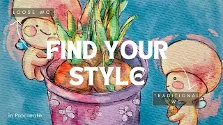 Find Your Watercolor Style and Create Character from Scratch in Procreate - Skillshare class demo