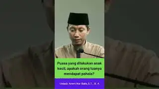 Puasa yang dilakukan anak kecil, apakah orang tuanya mendapat pahala?