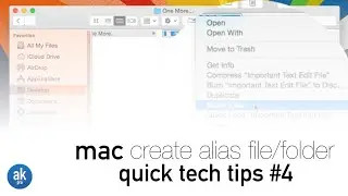 How to Create an Alias Folder | Quick Tech Tips #4