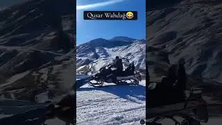 Отдых в Горах / Прикольный кадр 😃/ Снегоход/