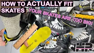 How to ACTUALLY fit hockey skates! Yours are probably too big!