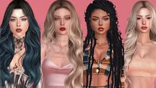 MEGA PACK OF 4 ALPHA FEMALE SIMS 😍+ Clothing , hair & Accessories - The Sims 4