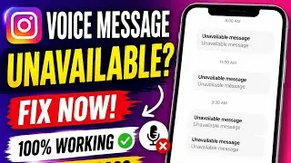 Fix Instagram Voice Message Unavailable Problem (2026) | Instagram Voice Message Not Working